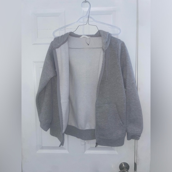 grey zip up - Picture 2 of 5